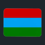 Magnet Flexible Drapeau de la République de Karelia<br><div class="desc">Drapeau patriotique de la République de Karélie.</div>