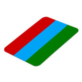 Magnet Flexible Drapeau de la République de Karelia (Côté Gauche)