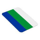 Magnet Flexible Drapeau de la République de Komi (Côté Droit)