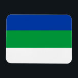 Magnet Flexible Drapeau de la République de Komi<br><div class="desc">Drapeau patriotique de la République de Komi.</div>