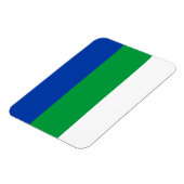 Magnet Flexible Drapeau de la République de Komi (Côté Gauche)