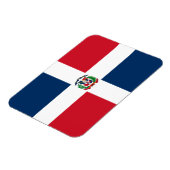 Magnet Flexible Drapeau de la République Dominicaine (Côté Gauche)
