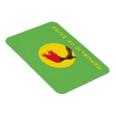 Magnet Flexible Drapeau de la République du Zaïre (Côté Droit)
