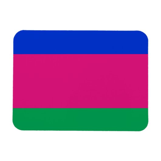 Magnet Flexible Drapeau de la République populaire du Kuban (Horizontal)