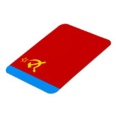 Magnet Flexible Drapeau de la Russie soviétique, URSS, CCCP, commu (Côté Gauche)