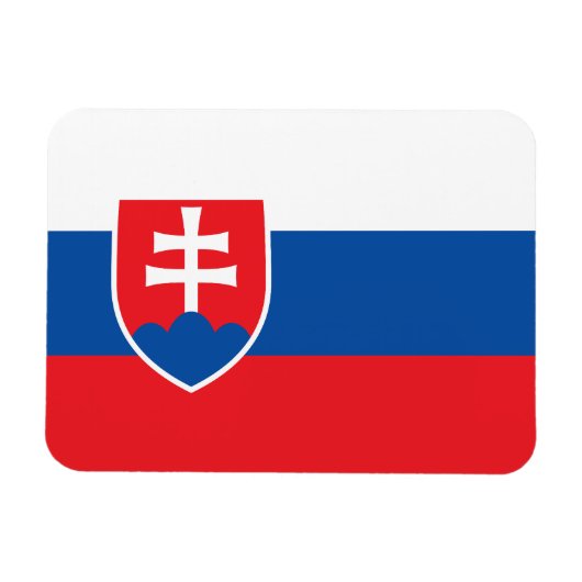 Magnet Flexible Drapeau de la Slovaquie (Horizontal)