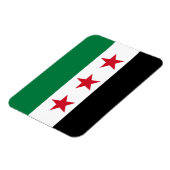Magnet Flexible Drapeau de la Syrie (Côté Gauche)