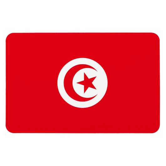 Magnet Flexible Drapeau de la Tunisie (Horizontal)