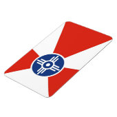 Magnet Flexible Drapeau de la ville de Wichita Kansas Etat Amériqu (Côté Gauche)