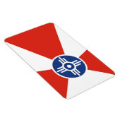 Magnet Flexible Drapeau de la ville de Wichita Kansas Etat Amériqu (Côté Droit)