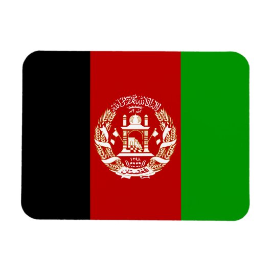 Magnet Flexible Drapeau de l'Afghanistan patriotique (Horizontal)