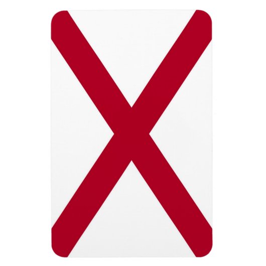 Magnet Flexible Drapeau de l'Alabama (Vertical)