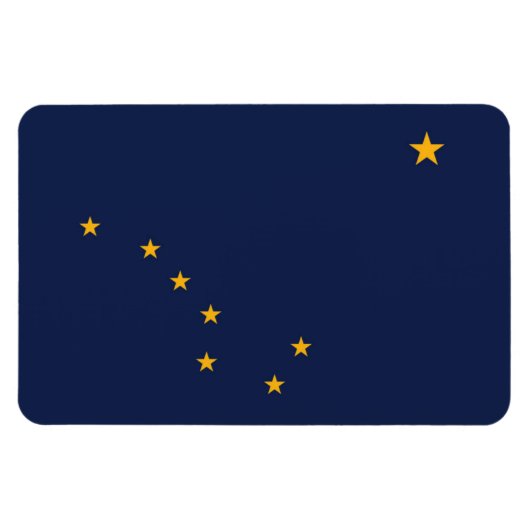 Magnet Flexible Drapeau de l'Alaska (Horizontal)