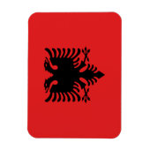 Magnet Flexible Drapeau de l'Albanie (Vertical)