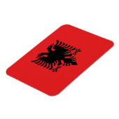 Magnet Flexible Drapeau de l'Albanie (Côté Gauche)