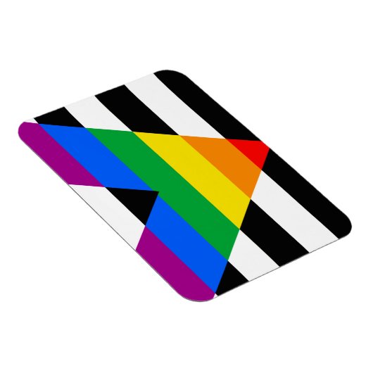 Magnet Flexible Drapeau de l'allié LGBTQ+ (Côté Droit)