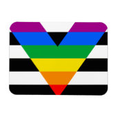 Magnet Flexible Drapeau de l'allié LGBTQ+ (Horizontal)