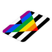Magnet Flexible Drapeau de l'allié LGBTQ+ (Côté Gauche)
