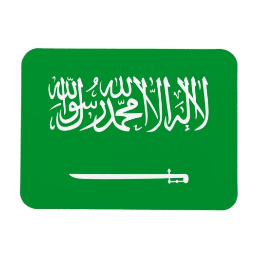 Magnet Flexible Drapeau de l'Arabie saoudite (Horizontal)