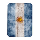 Magnet Flexible Drapeau de l'Argentine patinée (Vertical)