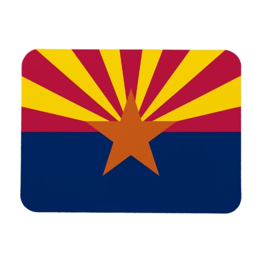 Magnet Flexible Drapeau de l'Arizona (Horizontal)