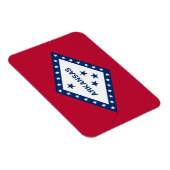Magnet Flexible Drapeau de l'Arkansas (Côté Droit)