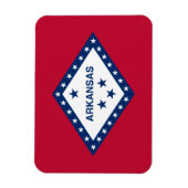 Magnet Flexible Drapeau de l'Arkansas (Vertical)