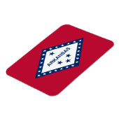 Magnet Flexible Drapeau de l'Arkansas (Côté Gauche)