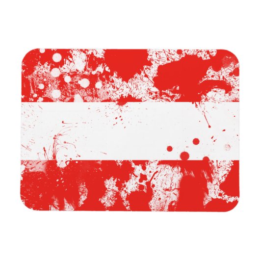 Magnet Flexible Drapeau de l'Autriche (Horizontal)