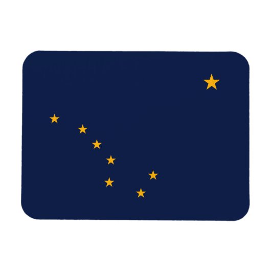 Magnet Flexible Drapeau de l'État d'Alaska (Horizontal)