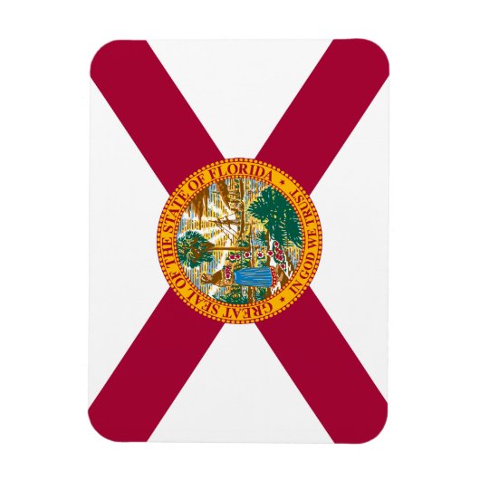 Magnet Flexible Drapeau de l'État de Floride (Vertical)