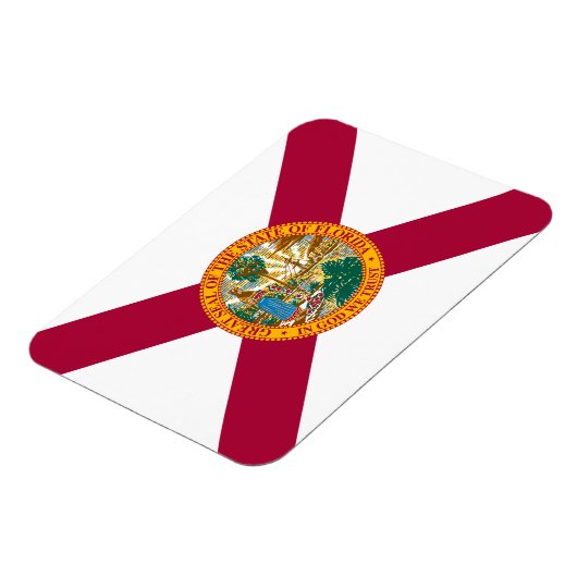 Magnet Flexible Drapeau de l'État de Floride (Côté Gauche)