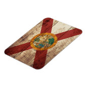 Magnet Flexible Drapeau de l'État de Floride sur le vieux grain de (Côté Gauche)