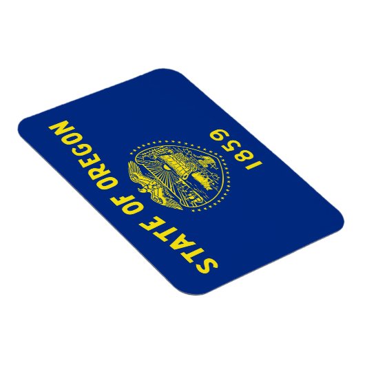 Magnet Flexible Drapeau de l'État de l'Oregon (Côté Droit)