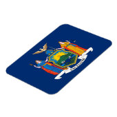 Magnet Flexible Drapeau de l'État de New York (Côté Gauche)