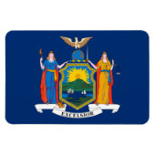Magnet Flexible Drapeau de l'État de New York (Horizontal)