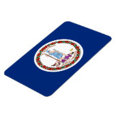 Magnet Flexible Drapeau de l'État de Virginie (Côté Gauche)