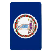 Magnet Flexible Drapeau de l'État de Virginie (Vertical)