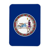 Magnet Flexible Drapeau de l'État de Virginie (Vertical)