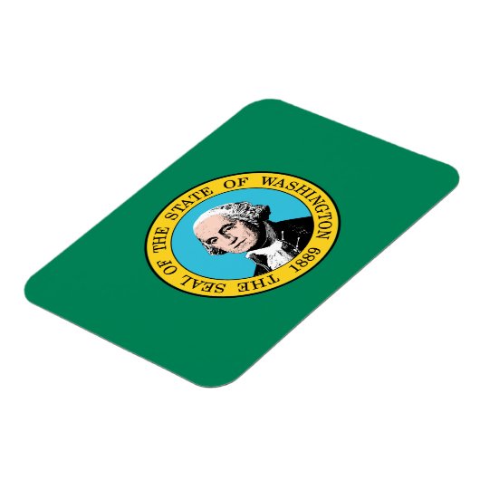 Magnet Flexible Drapeau de l'État de Washington (Côté Gauche)