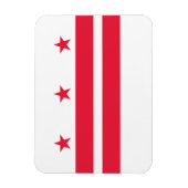 Magnet Flexible Drapeau de l'État de Washington DC (Vertical)