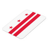 Magnet Flexible Drapeau de l'État de Washington DC (Côté Gauche)
