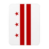 Magnet Flexible Drapeau de l'État de Washington DC (Vertical)