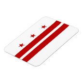 Magnet Flexible Drapeau de l'État de Washington DC (Côté Gauche)