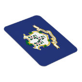 Magnet Flexible Drapeau de l'État du Connecticut (Côté Droit)