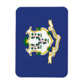 Magnet Flexible Drapeau de l'État du Connecticut (Vertical)