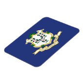 Magnet Flexible Drapeau de l'État du Connecticut (Côté Gauche)