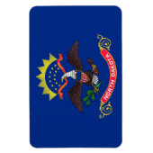 Magnet Flexible Drapeau de l'État du Dakota du Nord (Vertical)