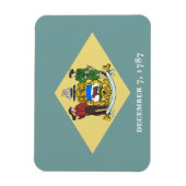 Magnet Flexible Drapeau de l'État du Delaware (Vertical)