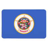 Magnet Flexible Drapeau de l'État du Minnesota (Horizontal)